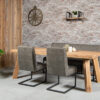 Industriële (oud) eiken tafel ELINE