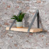 Wandplank industriële buisstijl